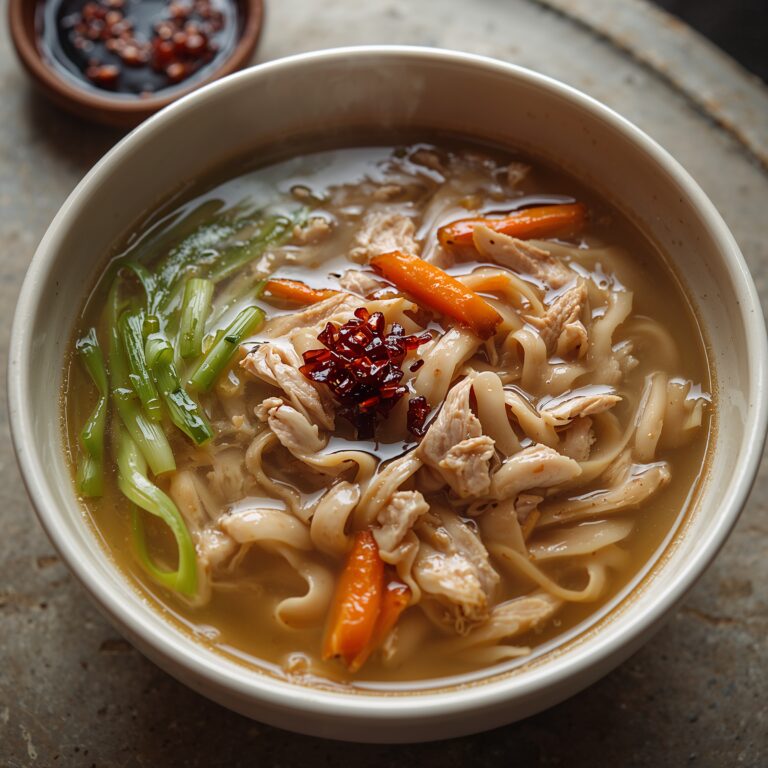 Ginger Garlic Chicken Noodle Soup