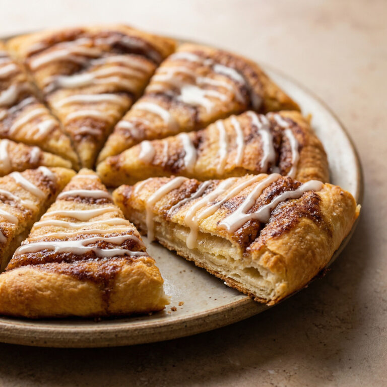 Cinnamon Sugar Pizza with Crescent Rolls